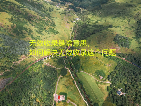 無效收錄是啥意思，如何解決無效收錄這個問題